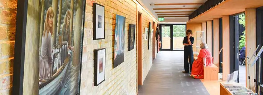 Part of the Stapleford Gallery exhibition space